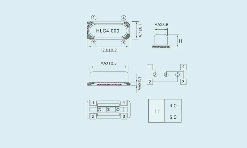 水晶振動子 HC-49S/4PD